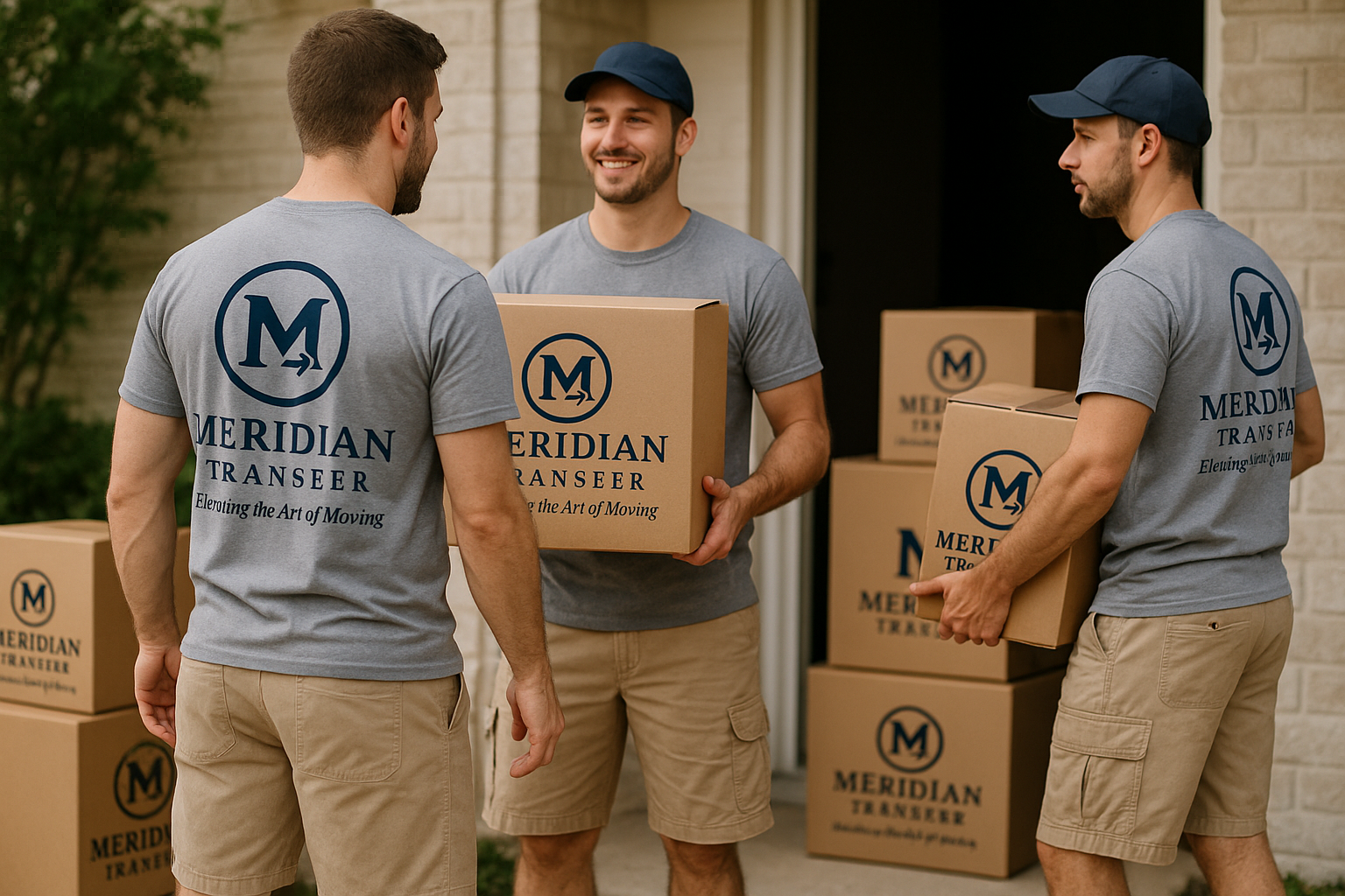 Moving day inside a home